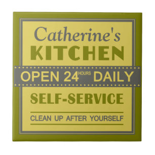 Kitchen – custom name – ceramic tiles