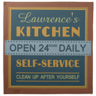 Kitchen – custom name – cloth napkins