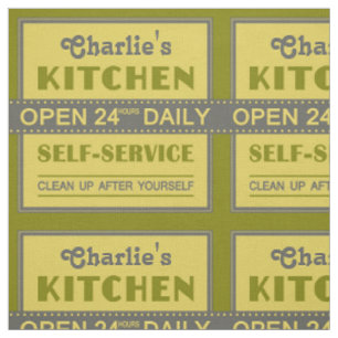 Kitchen – custom name – fabric