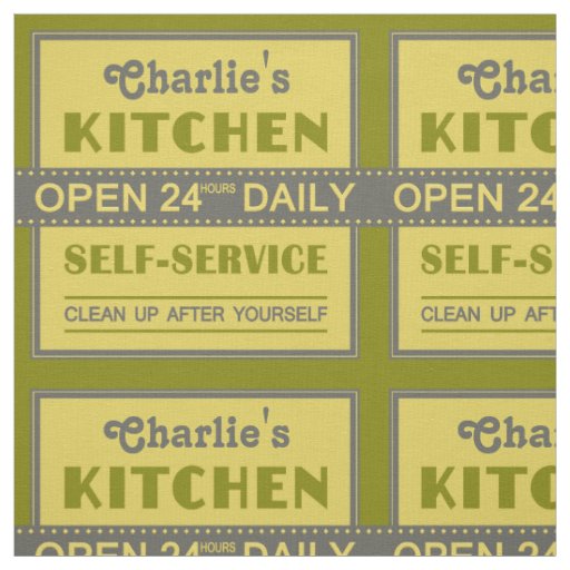 Kitchen – custom name – fabric