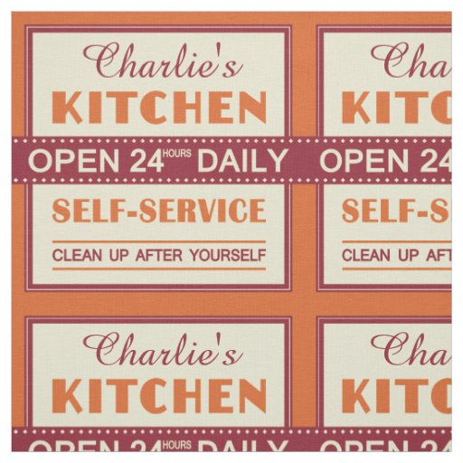 Kitchen – custom name – fabric