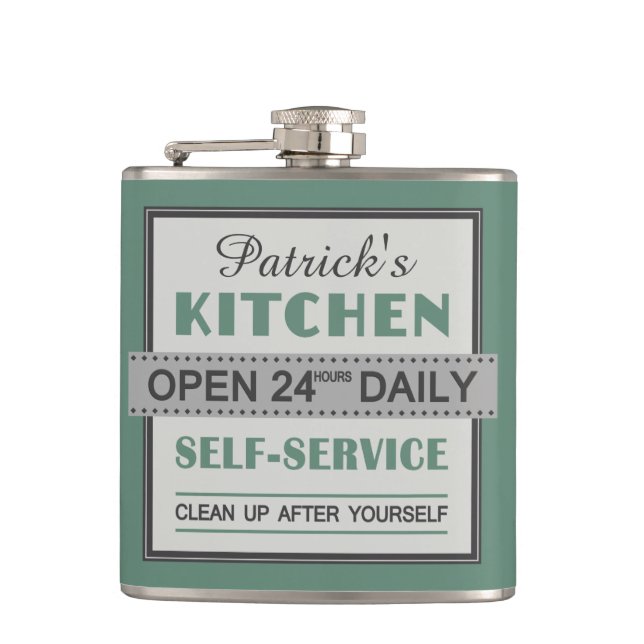 Kitchen – custom name – flask (Front)