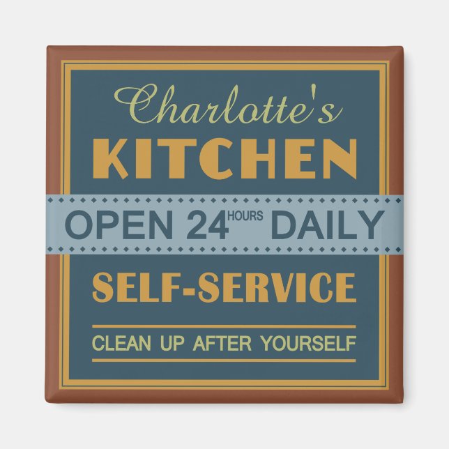 Kitchen – custom name – magnet (Front)