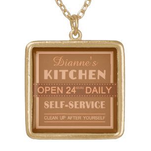 Kitchen – custom name – necklace