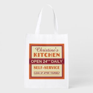 Kitchen – custom name – reusable bag