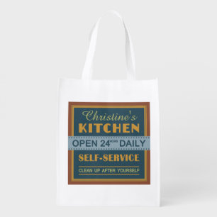 Kitchen – custom name – reusable bag