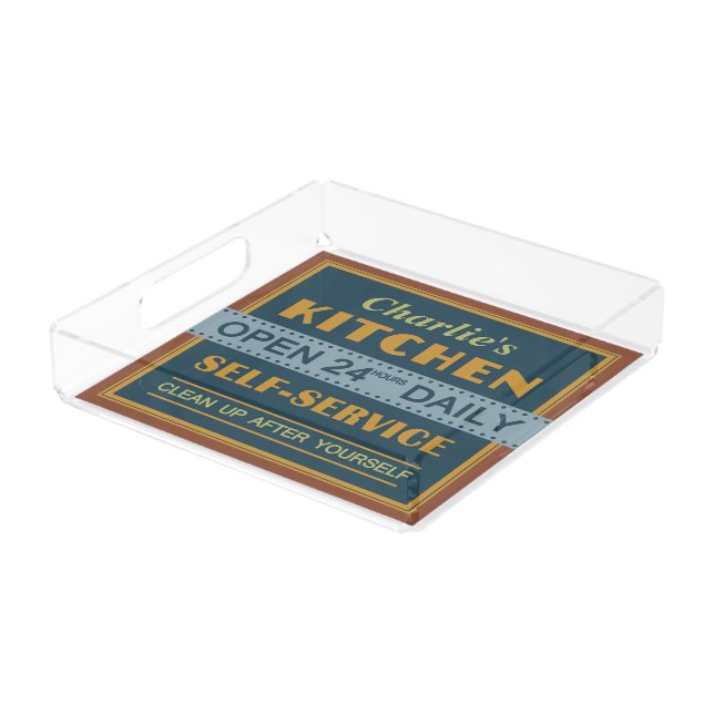 Kitchen – custom name – trays (Angled)