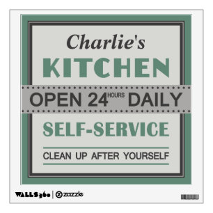Kitchen – custom name – wall decals