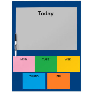 Kitchen Days of the Week Colors Note Board 13