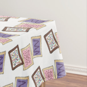 Kitchen Decor Breakfast Toaster Pastry Pastries Tablecloth