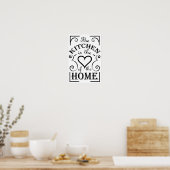 Kitchen design quote poster | Zazzle