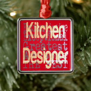 Kitchen Designer Extraordinaire Metal Ornament