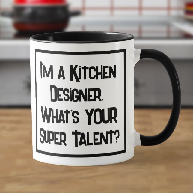 Kitchen Designer Super Talent. Two Tone Coffee Mug (Creator Uploaded)