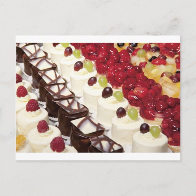 Kitchen Dining Cakes Colorful Photograph Destiny Postcard (Front)