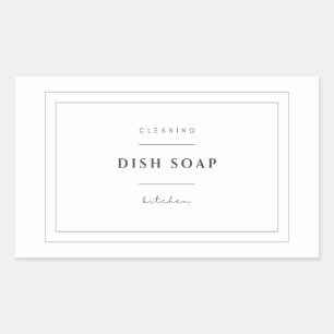 Kitchen Dish Soap Label Stickers