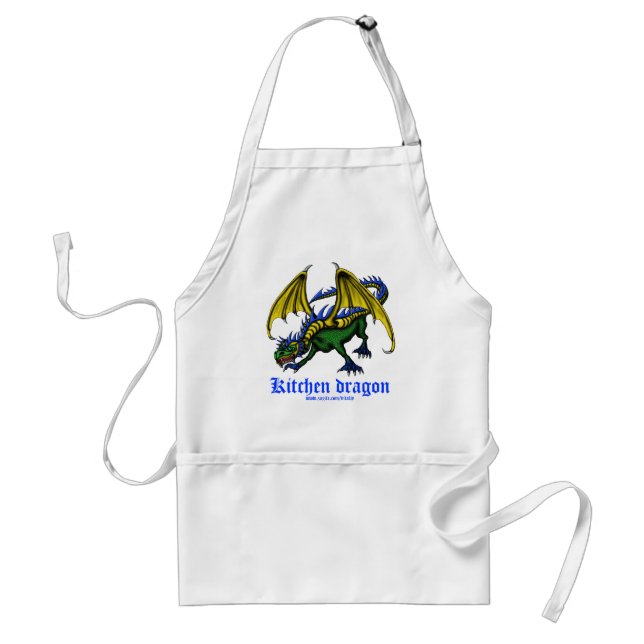 Kitchen dragon funny apron (Front)