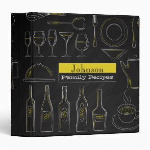 Kitchen Elements Chalkboard Recipe Binder