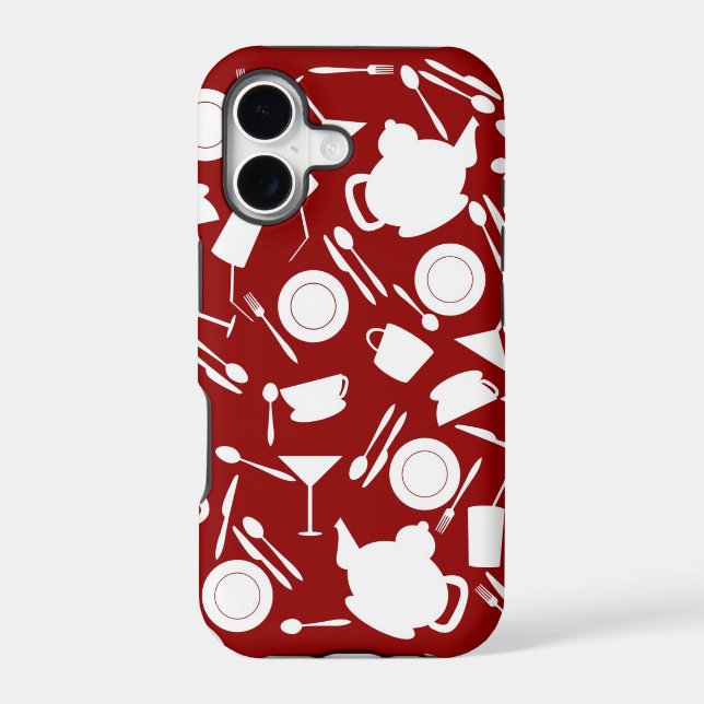 Kitchen Elements Pattern Iphone Case (Back)