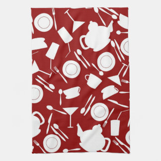Kitchen Elements Pattern Kitchen Towel