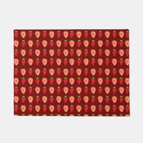 Kitchen Floor Mat Strawberry Strawberries