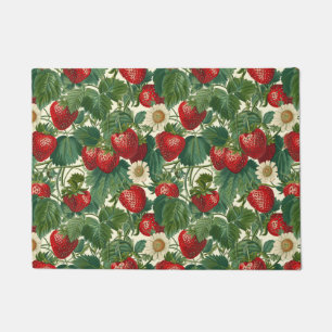 Kitchen Floor Mat Strawberry Strawberries