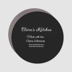 kitchen food chef add restaurant cater name detail car magnet