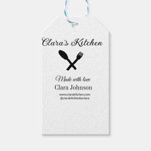 kitchen food chef add restaurant cater name detail gift tags
