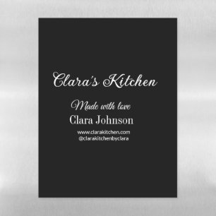 kitchen food chef add restaurant cater name detail magnetic dry erase sheet