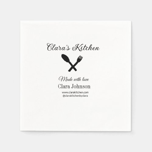 kitchen food chef add restaurant cater name detail napkins