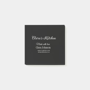 kitchen food chef add restaurant cater name detail post-it notes