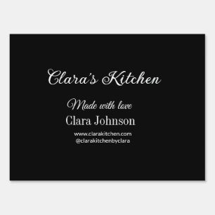 kitchen food chef add restaurant cater name detail sign