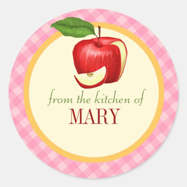 Kitchen Food Label Personalized (Front)