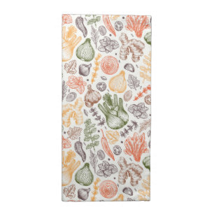 Kitchen Garden Vegetable Pattern Cloth Napkin