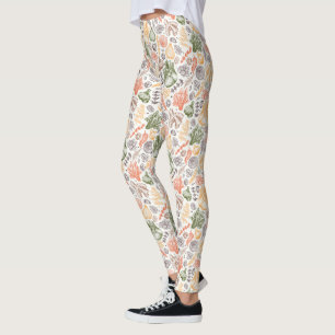 Kitchen Garden Vegetable Pattern Leggings