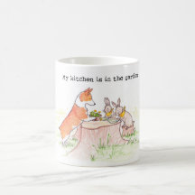 Kitchen Gardener - Corgi and Bunnies
