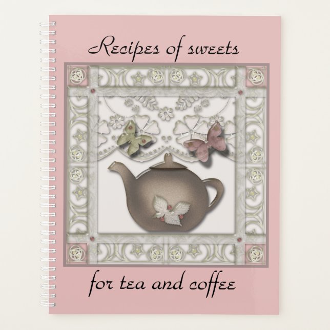 Kitchen glass tea pot beige colors planner (Front)