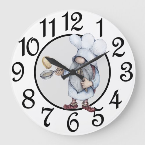 Kitchen Gnome Acrylic Wall Clock