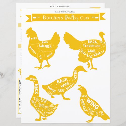 Kitchen Guide  Poultry Cuts Sheet