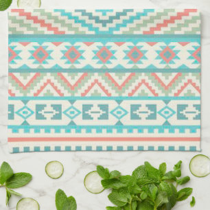 Kitchen Hand Towel/Aztec Tribal Towel
