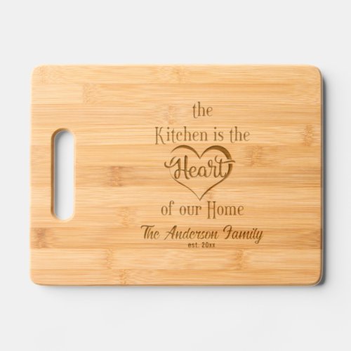 Kitchen Heart of Home Custom Cutting Board