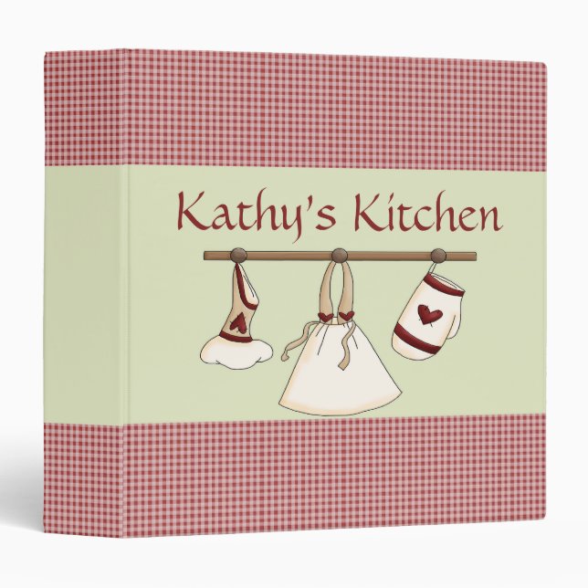 Kitchen Hearts Recipe Binder (Front/Spine)