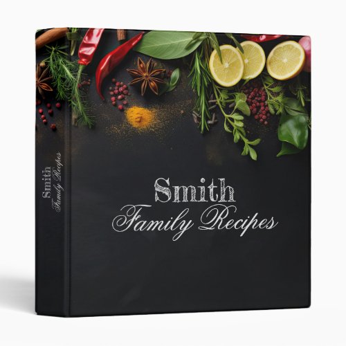 Kitchen Herbs and Spices Recipe Binders