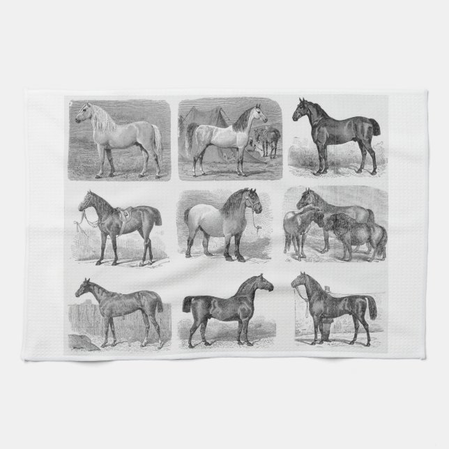 kitchen horse decor horse themed kitchen items kitchen towel (Horizontal)