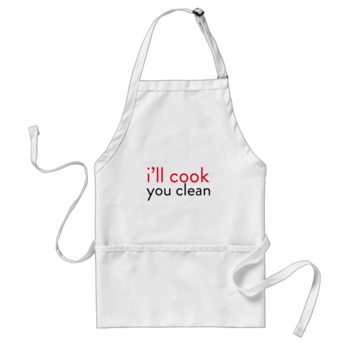 Kitchen Humor _ Ill cook You Clean_Cooks apron