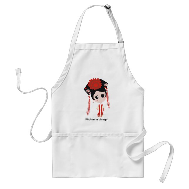 Kitchen in charge! adult apron (Front)