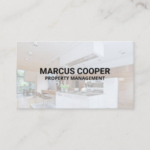 Kitchen Interior Home Construction Realtor Business Card