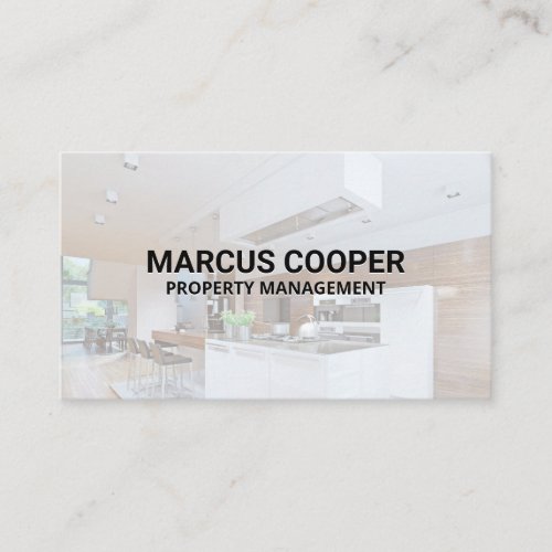 Kitchen Interior Home  Construction  Realtor Business Card