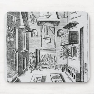 Kitchen interior mouse pad
