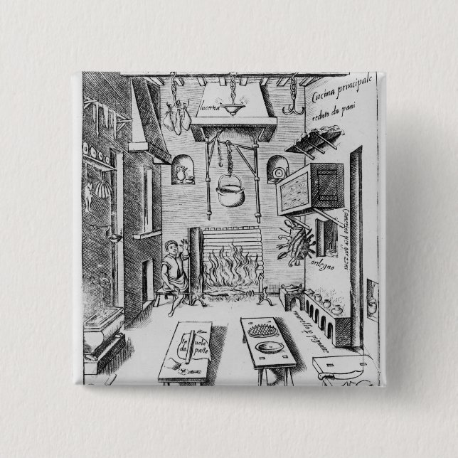 Kitchen interior pinback button (Front)