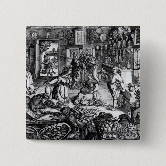 Kitchen Interior Pinback Button (Front)